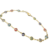 Colorful Evil Eye Foot Bracelet