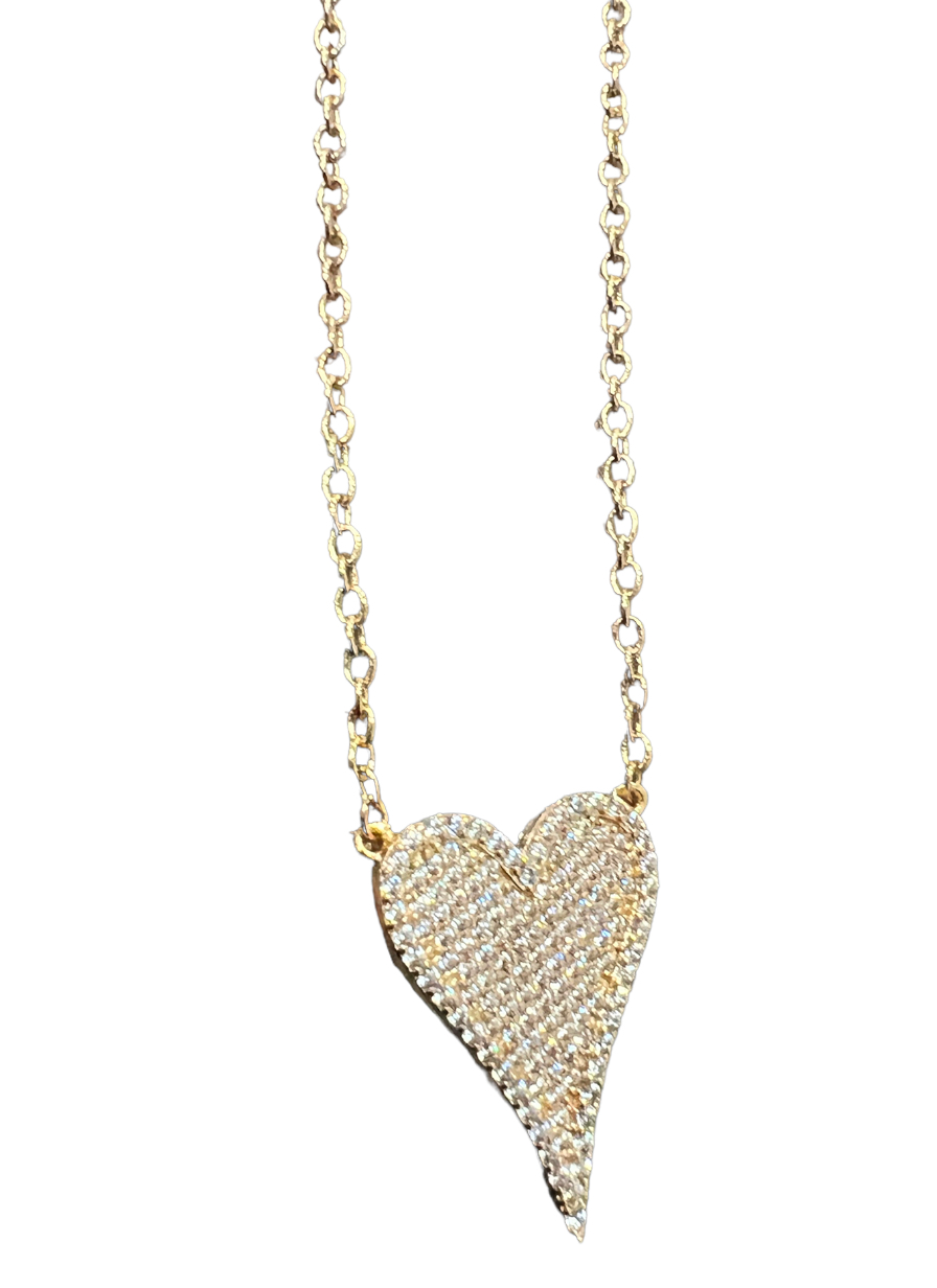 Long Heart Necklace