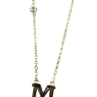 Letter M Necklace