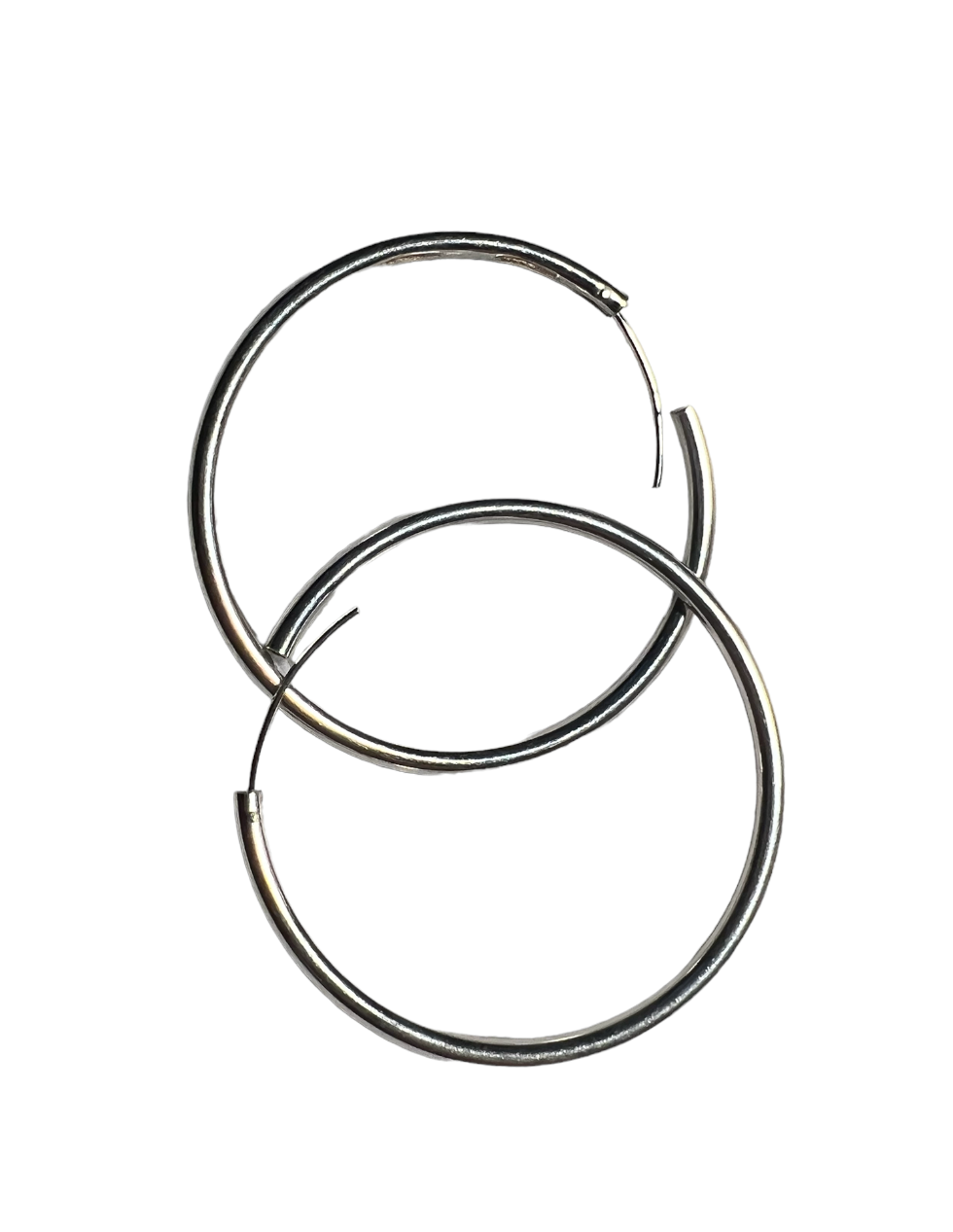 Silver thin small hoop