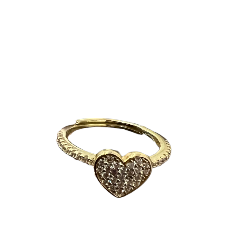 Heart Ring with bling