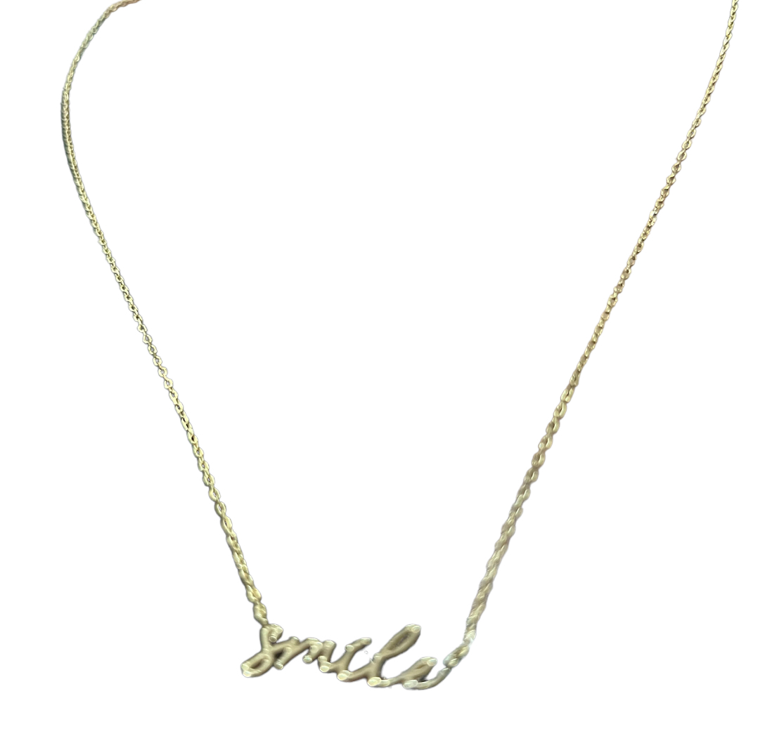 Smile Letter Necklace