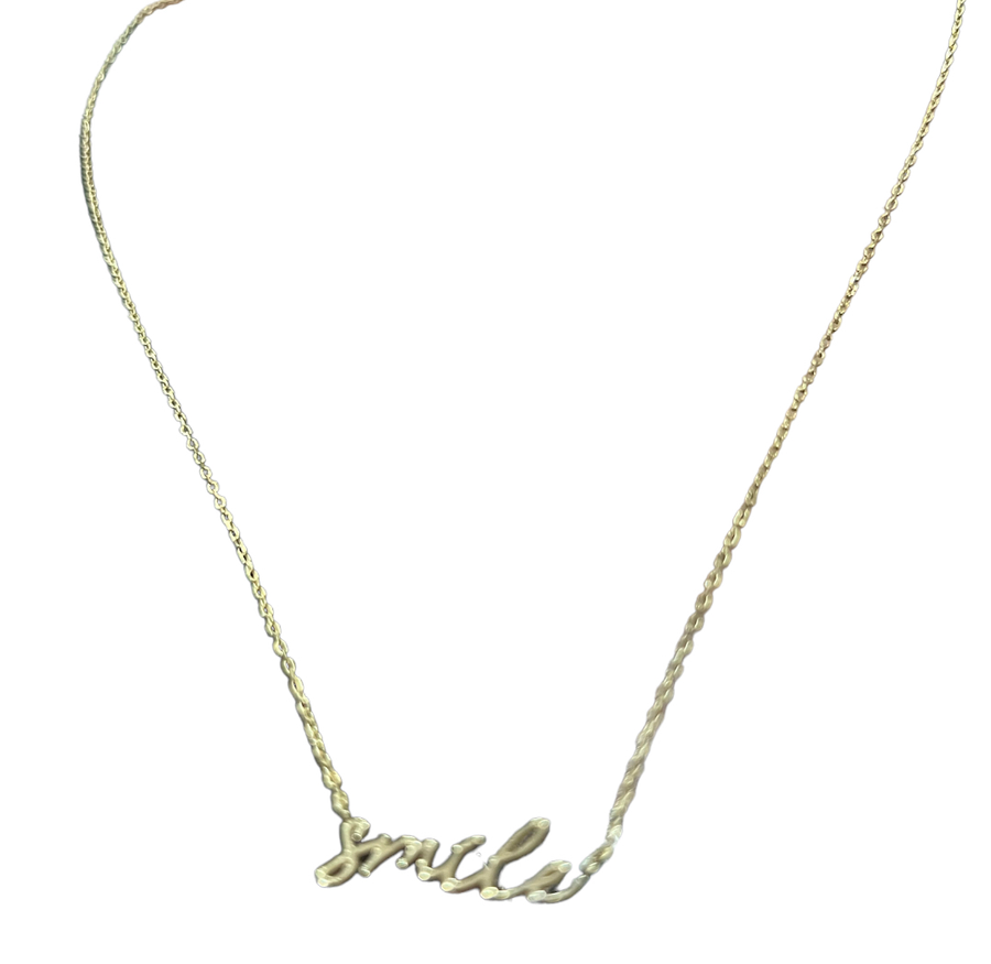 Smile Letter Necklace