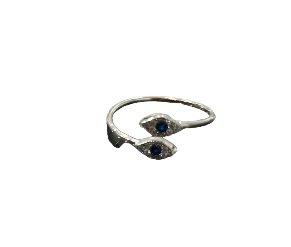 2 Gem Blue Evil Eye