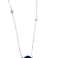 Blue Eye yellow eye Necklace