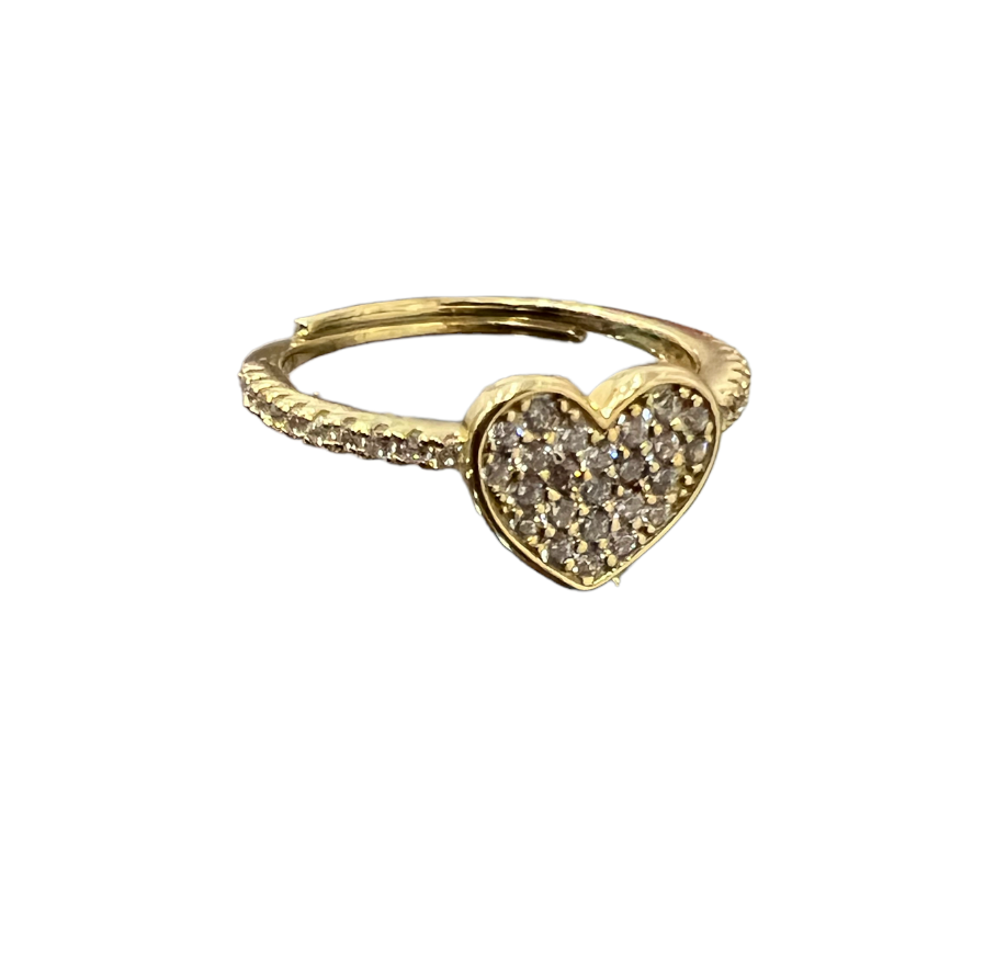 Heart Ring with bling