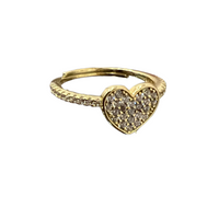 Heart Ring with bling