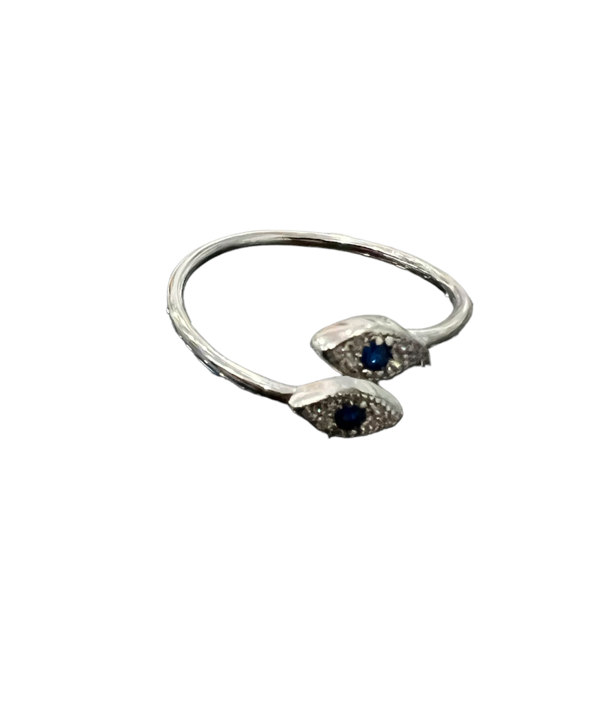 2 Gem Blue Evil Eye