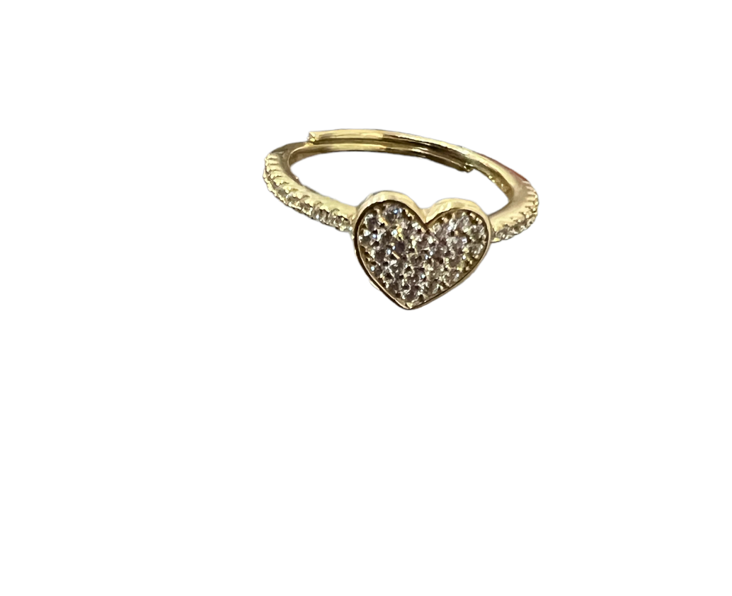 Heart Ring with bling