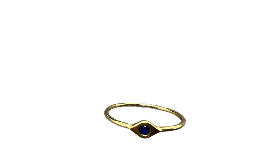 Blue gem ring