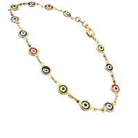 Colorful Evil Eye Foot Bracelet